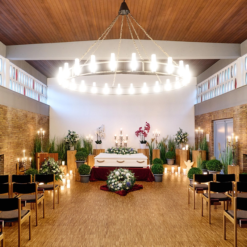 Beerdigung im Saal